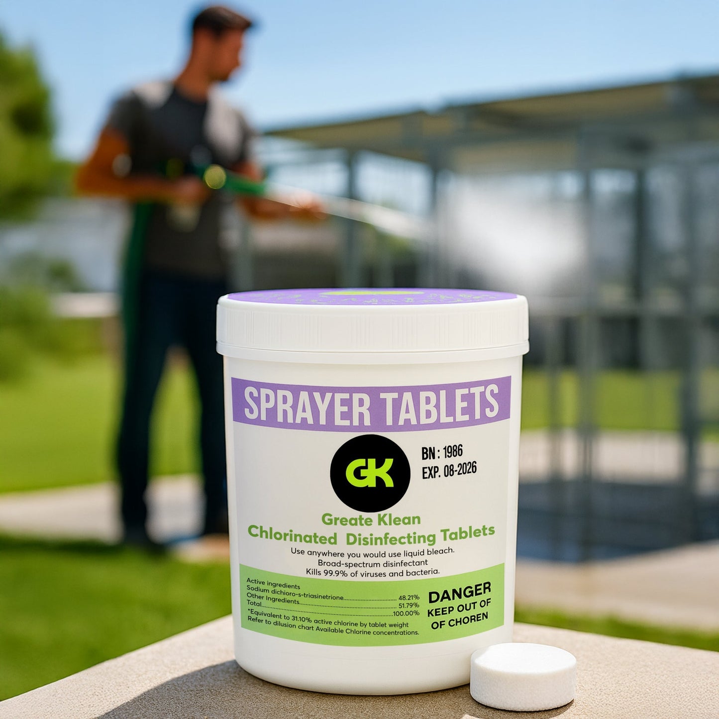 Disinfecting Sprayer Tablets For Klean Guard Pro-X & Mini Smart Sprayer